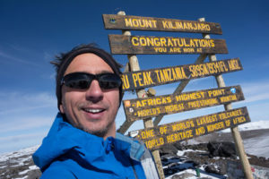 Thankful to be on the top of Kilimanjaro on Nov 11, 2016