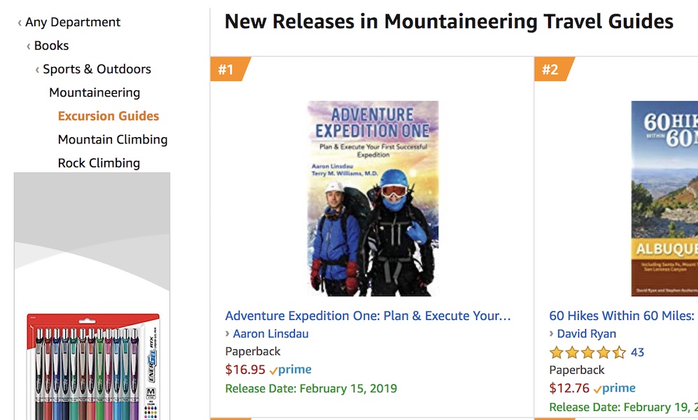 Adventure Expedition One Top of Amazon.com category