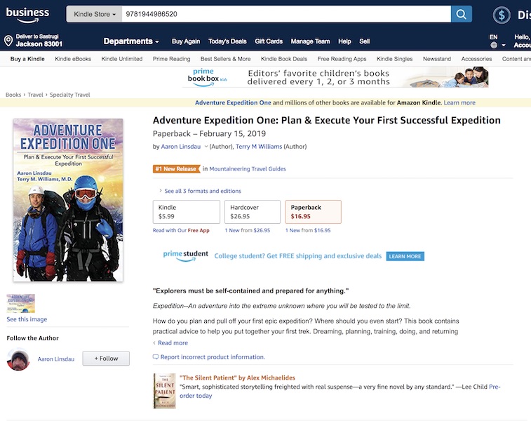 Adventure Expedition One number 1 best seller